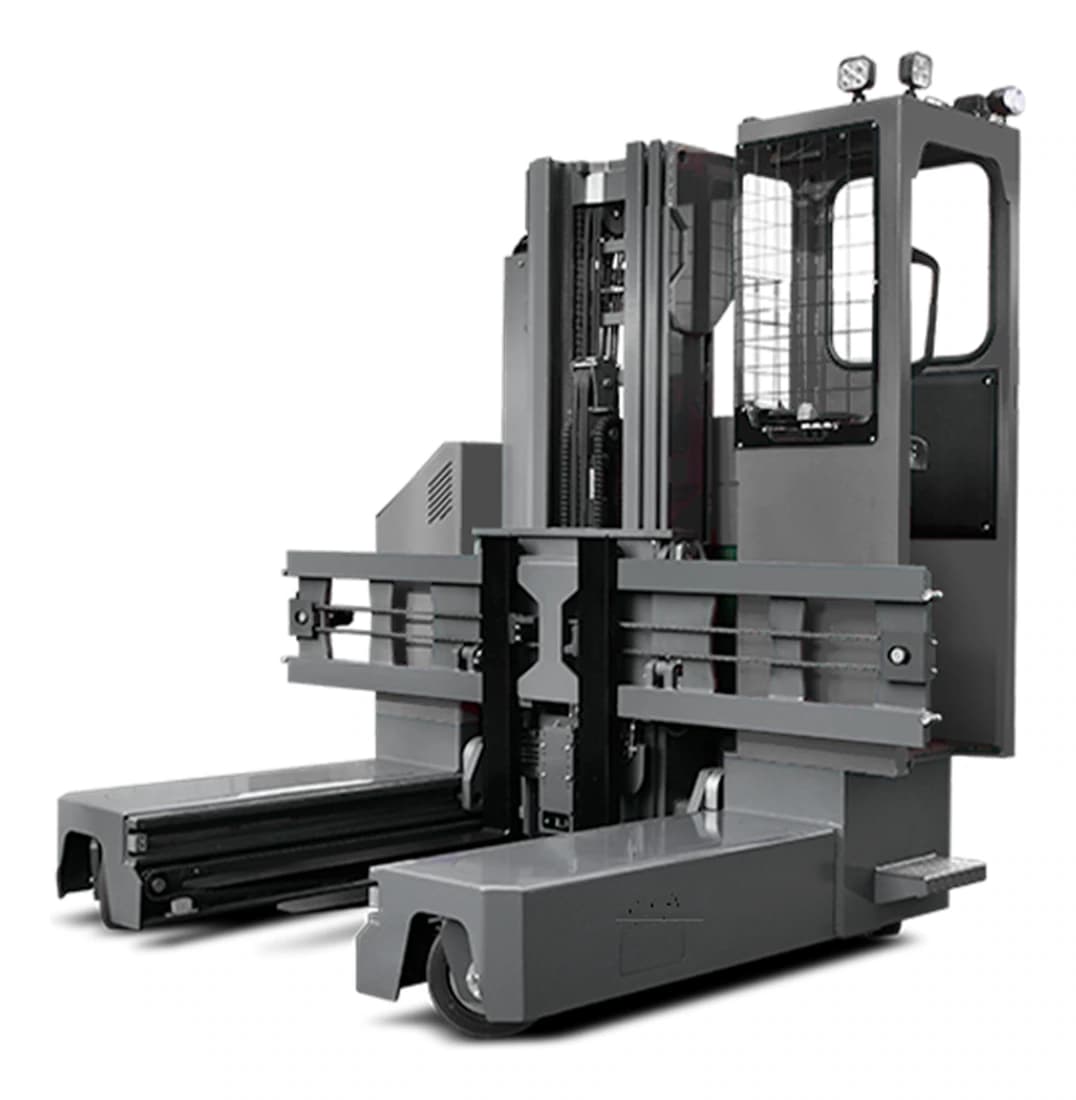 SF-3000M stand-on multi-directional reach forklift, 3 tonne