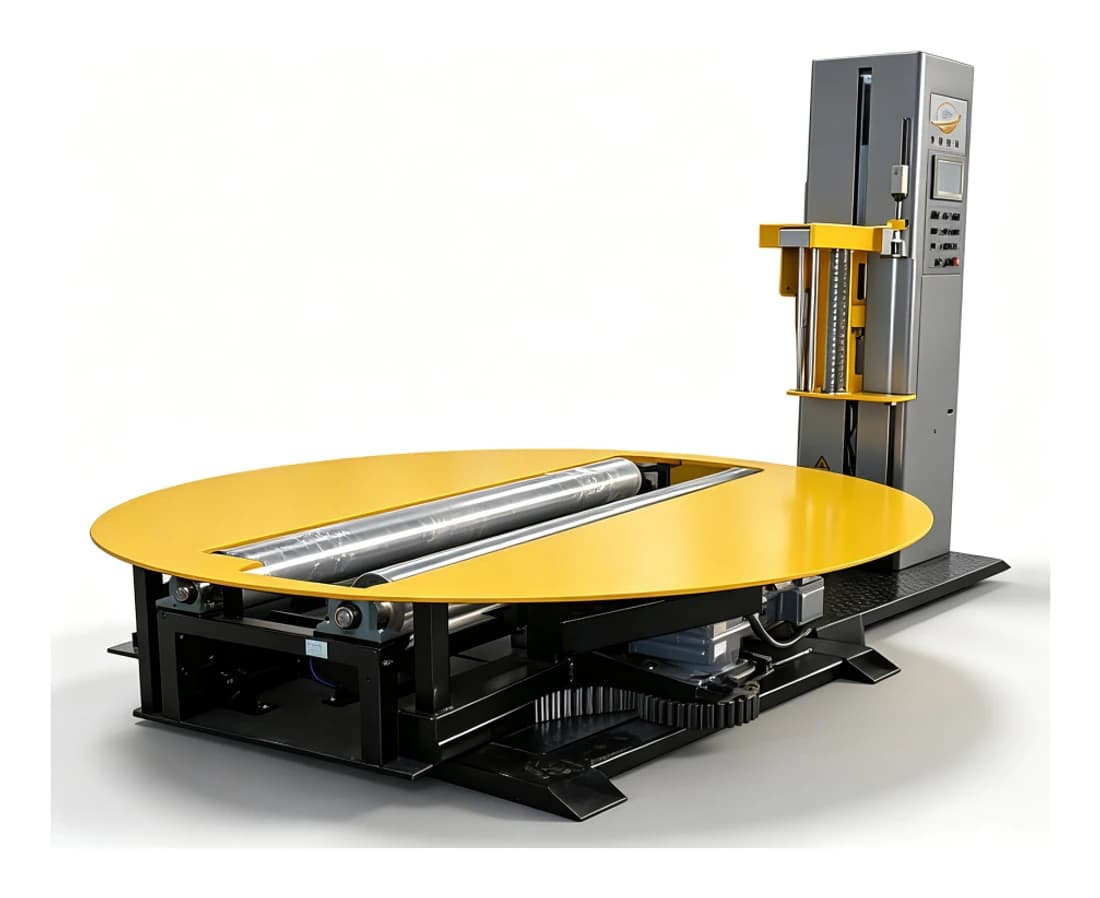 SW-2000D cylinder rotary six-side wrapping machine for paper reels and rolls